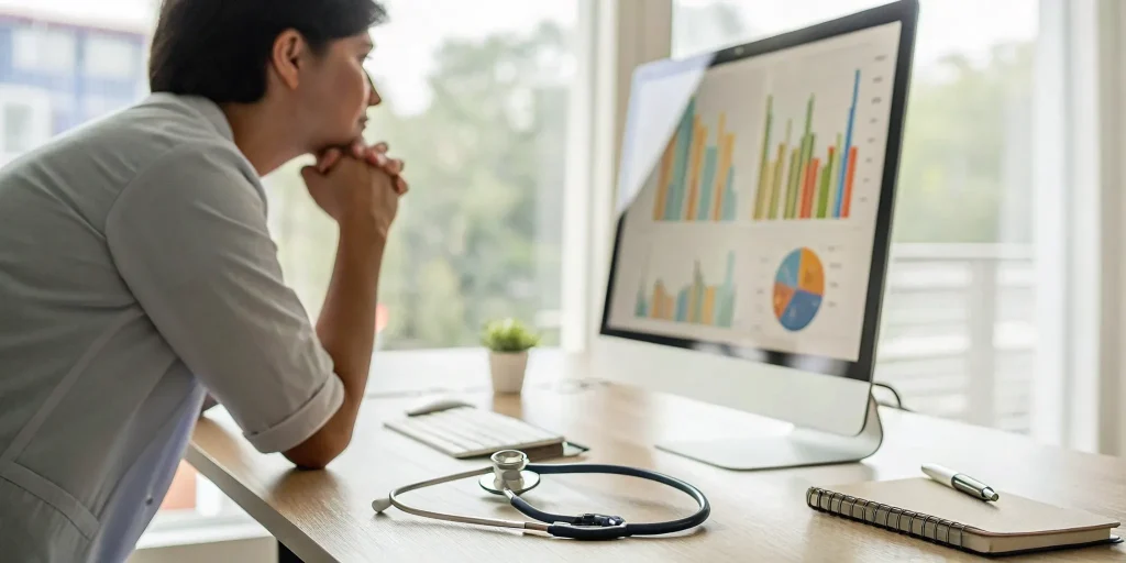 Healthcare analytics dashboard for treatment centers.