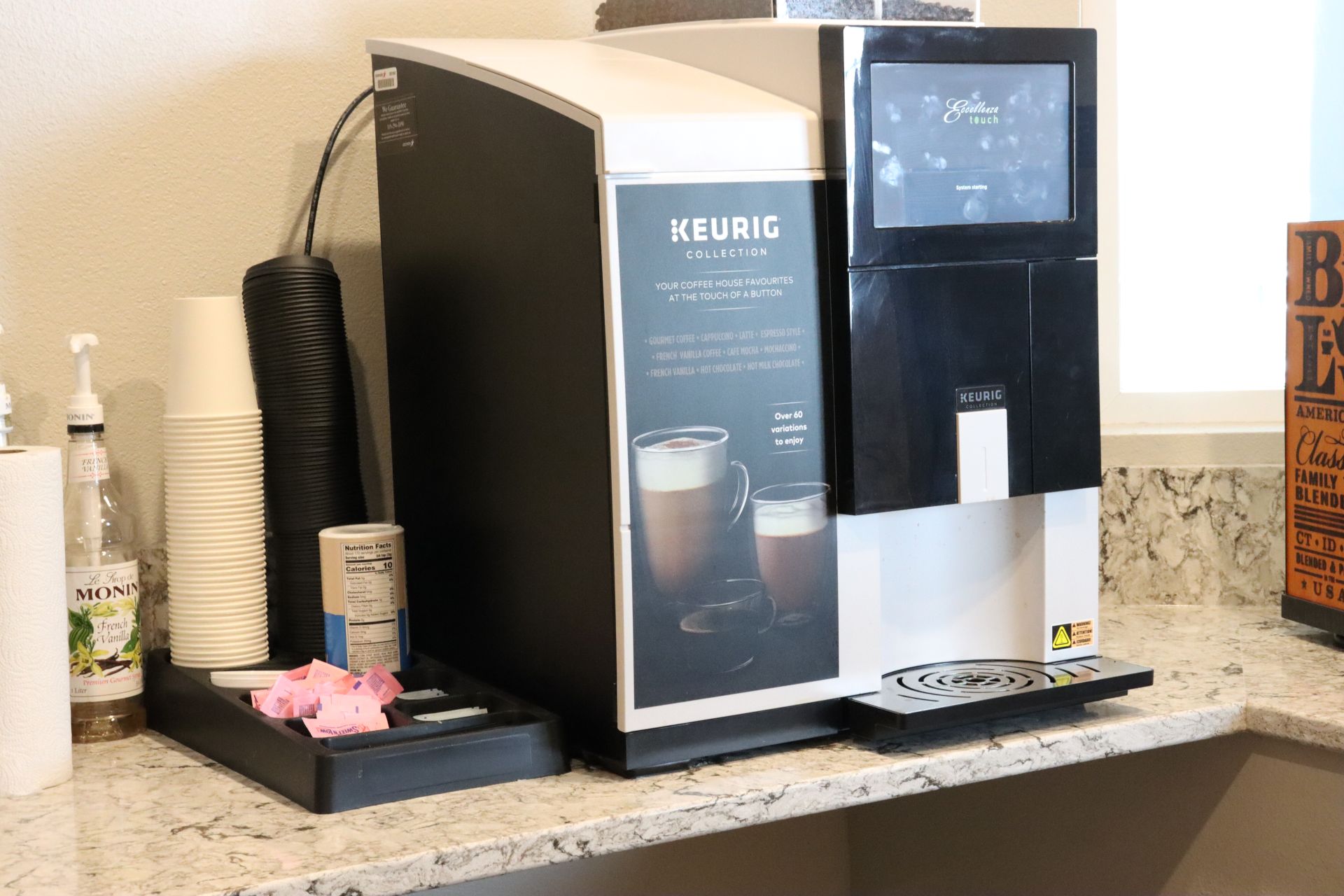 Keurig with cups