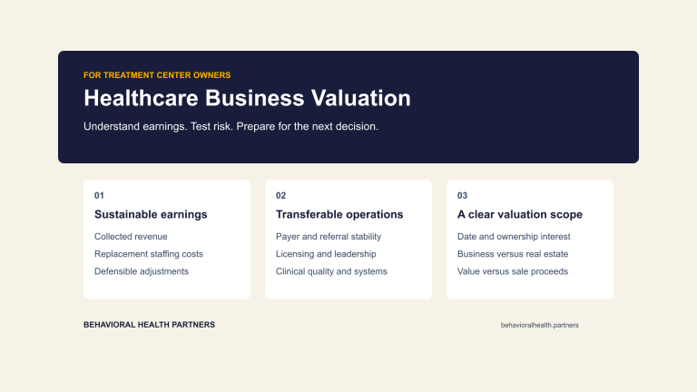 Healthcare Business Valuation for Behavioral Health Owners